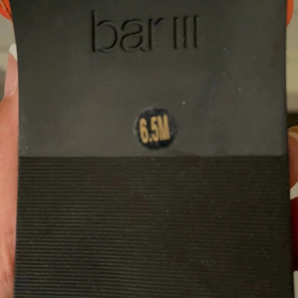 Bar III Womens Solid Slip-On Casual Pool Slides Sandals Orange size 6.5 - Picture 5 of 11